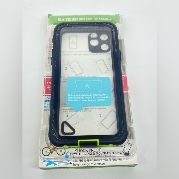 NEW WATERPROOF PHONE CASE FOR IPHONE 11 PRO BLUE/YELLOW - Picture 8 of 10